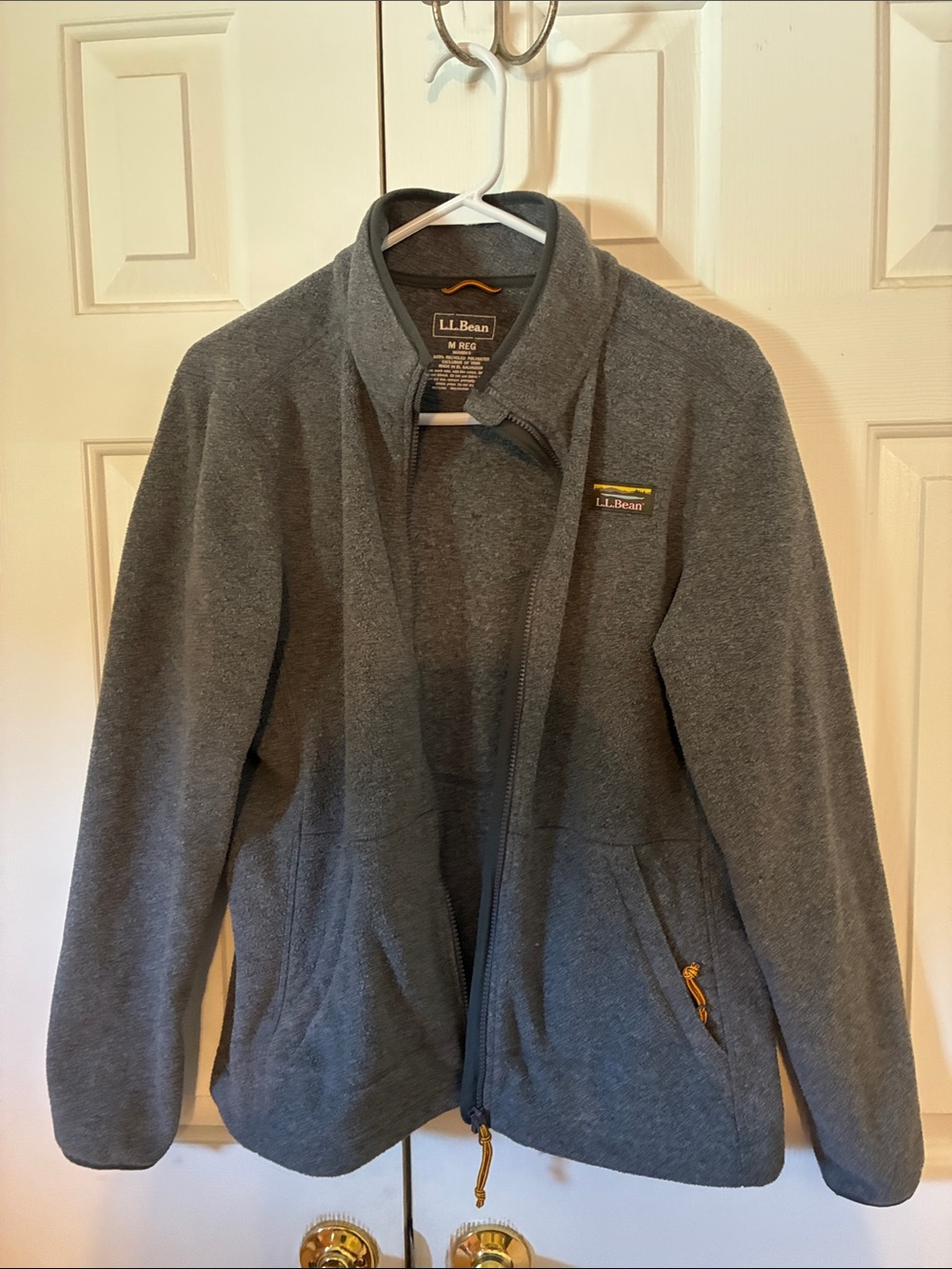L.L. Bean Men's Charcoal Gray Full-Zip Fleece Jacket